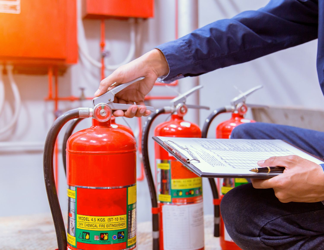 Fire extinguisher inspection